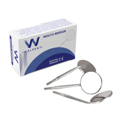 Waldent Mouth Mirror Tops - Plain No.5 Pk/12 (K13/3)